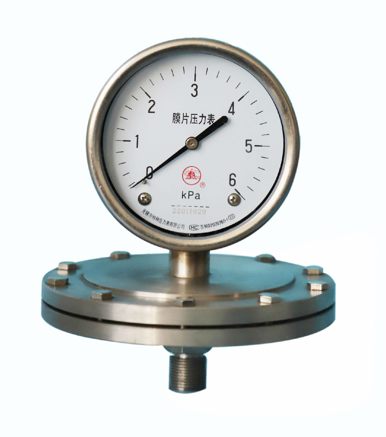 A100mm膜片压力表.jpg A100mm膜片压力表.jpg